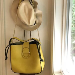 Yellow Zara purse